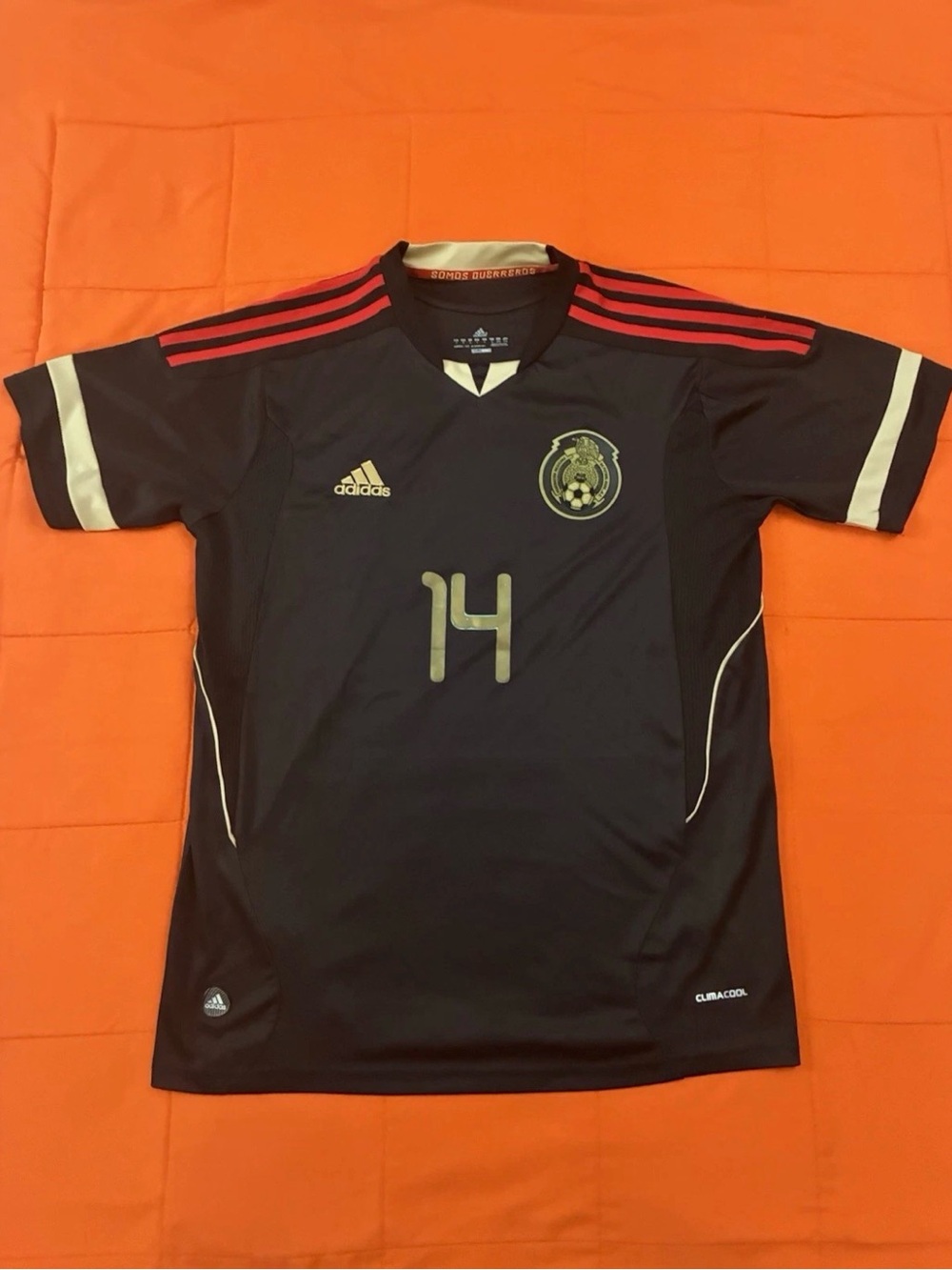 MEXICO Jersey Mens Medium Black Adidas Chicharito #14 -2011 RARE GOLD CUP SOCCER